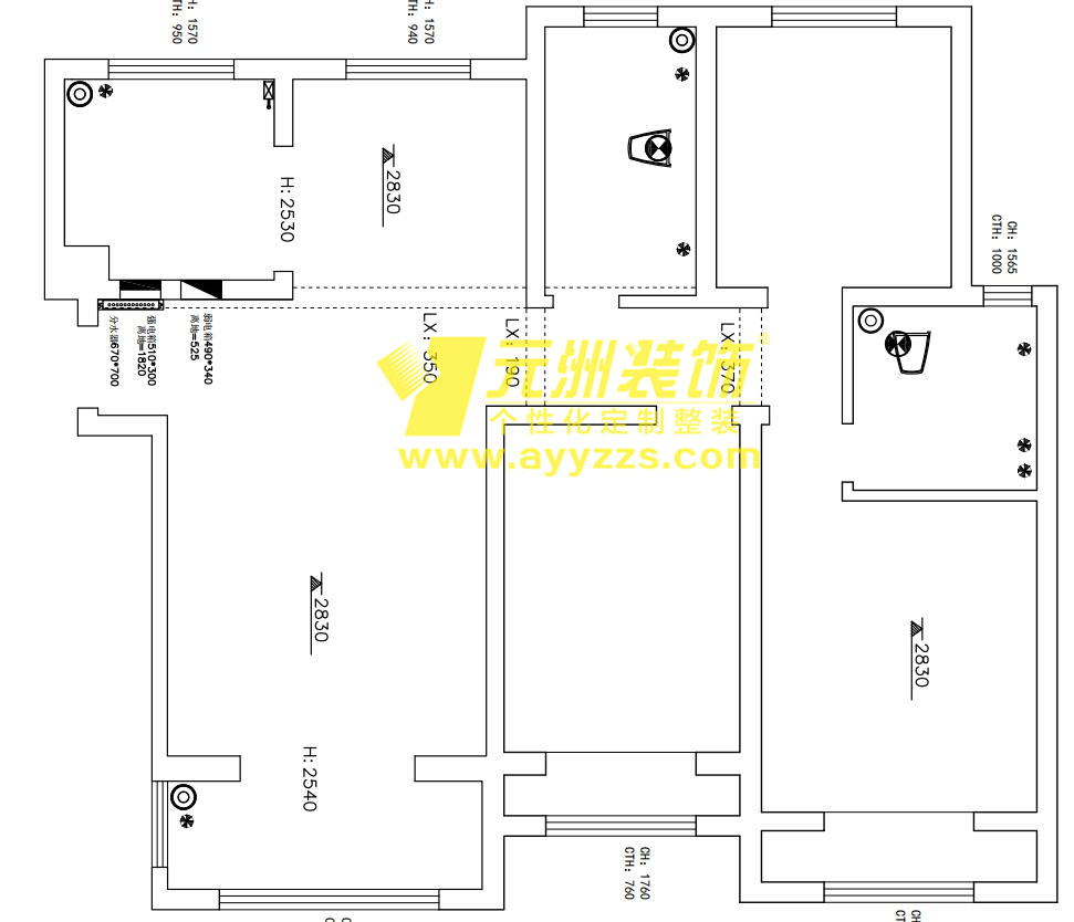 2單元2301室·130平米